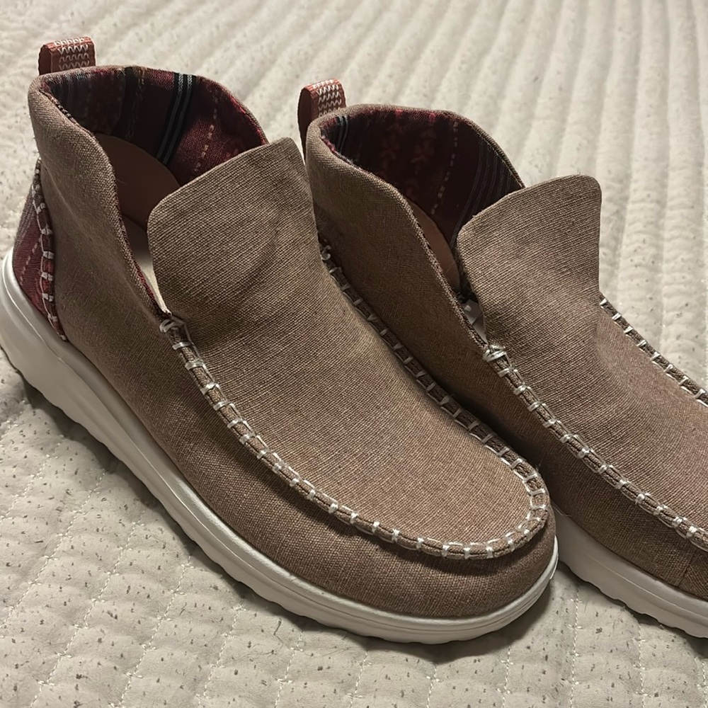 Hey Dude Women's Tan Slip-On Shoes